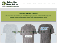 Tablet Screenshot of mantisgraphics.com